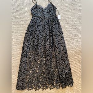 NWT ASTR the label lace midi dress